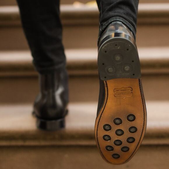 NEW Thursday Boots Cavalier Chelsea Boots Black Leather Men’s Size 8.5 - Picture 3 of 10